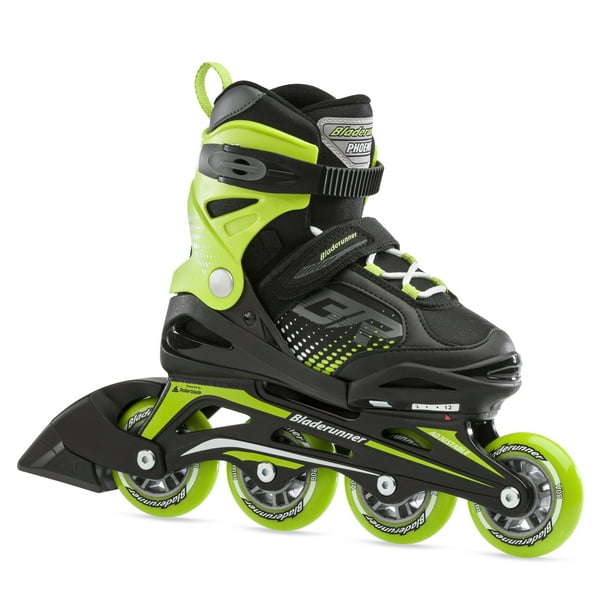 Rollerblade Bladerunner Phoenix Boys Adjustable Fitness Inline Skate, Size 26