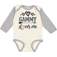thumbnail image 3 of Inktastic Gammy Loves Me Grandchild Girls Long Sleeve Baby Bodysuit, 3 of 5