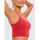 thumbnail image 4 of Top deportivo CRZ YOGA sin costuras con relleno y espalda en V color carmesí XL, 4 of 5