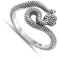 thumbnail image 4 of Rattlesnake Viper Healing Ring .925 Sterling Silver Band Jewelry Female Male Unisex Size 5, 4 of 4