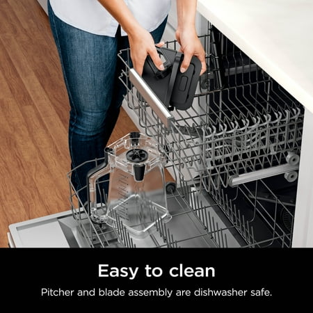 Ninja Classic Blender, 1000 Watts, 3 Speeds, Smoothies, 72 Oz. Pitcher, Total Crushing Blades, Dark Gray BE200