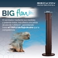 thumbnail image 4 of Ventilador de torre grande acabado tipo madera BIG FLOW con ionizador purificador, control remoto, oscilación, temporizador 113cm de alto BECKON, 4 of 8