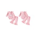 thumbnail image 2 of Cjfdfy Newborn Baby Girls Half First Birthday Outfit 1 / 2 Cake Embroidery Long Sleeve Striped Romper With Bell Bottom 1/2 Birthday Girl Clothes 1St Birthday Girl Outfit, 2 of 9