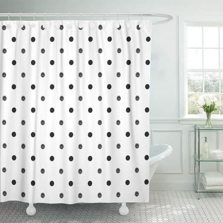Pknmt White Simple Polka Dot Pattern With Ink Of Black And Grey