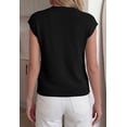 thumbnail image 3 of BTFBM Sweater Vest Women V Neck Cap Sleeve Button Down Knit Tops Spring Summer Loose Lightweight Cardigan Vests, 3 of 7