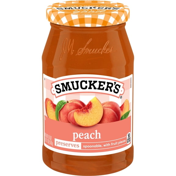 Smucker’s Peach Preserves, 18 oz Jar