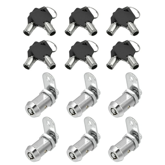 6 Set RV Cabinet Locks 1-1/8" Cabinet Locks Set with Keys Universal for RV Car Locks Replacement