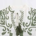 thumbnail image 7 of Delliss Women's Boho Summer Dress Fashion Print Layered Pleated Bell Sleeve Casual V Neck Flowy Beach Mini Dresses, 7 of 7