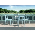 thumbnail image 5 of Luxury Commercial Living 28" White Patio Square Stackable Dining Table, 5 of 8
