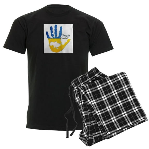 CafePress - Ukraine Pajamas - Men's Dark Loose Fit Cotton Pajama Set