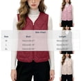 thumbnail image 4 of Women Vests Zaewscy Women V‑Neck Quilted Vest Sleeveless Zip Up Lightweight Padded Gilet with Side Pockets Black XL, 4 of 9