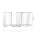 thumbnail image 2 of WAASOSCON 1.42in Narrow Spacing Small Dog Fence, Auto Close Indoor Dog Gate with Double Lock Swing for House Doorway Stairs Hallways, 2 of 9