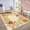 Yellow tone, variant on 2*6ft/4*4ft/5*7ft/8*10ft/9*12ft/10*13ft Area Rug for Bedroom Machine Washable Non-Slip Low Pile Carpet Ultra Soft Indoor Modern Floral Accent Rug Stain-Resistant Lightweight Fade-Resistant Carpet