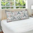 thumbnail image 5 of Beautiful Paris Eiffel Tower Body Pillow Cover with Zipper, Soft and Cozy Fuzzy Fleece Body Pillow Case Cover 21 x 54 in, Plush Long Body Pillow Pillowcase for Fall and Winter Home Decor Gifts, 5 of 7