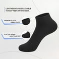 thumbnail image 4 of Ankle Socks Solid Color Low Cut Thin Sock  Soft Socks for Women（ 5 Pairs）, 4 of 5