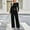 #12Black, variant on Byworldtasic Womens 2 Picec of Outfit Sets Long Sleeve Round Neck Button Cardigan Top and Wide-leg Long Pants Set
