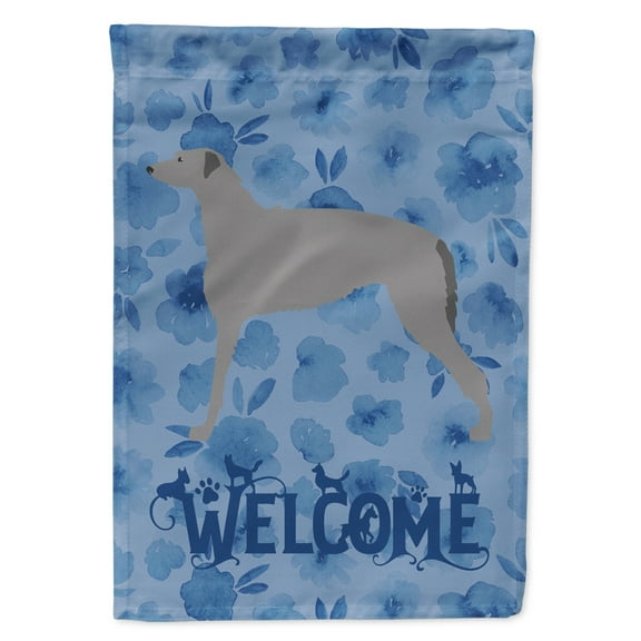 Carolines Treasures CK6123GF Scottish Deerhound Welcome Flag Garden Size Small multicolor