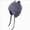 Child Winter Hat A120-Grey, variant on Girls Winter Knit Earflap Hat with Cat Ears, Warm Trapper Hat with Chin Strap for Cold Weather Youth Winter Hat