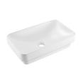 thumbnail image 1 of Lavabo de baño VEVOR semiempotrado de cerámica blanca 49 x 30 cm, 1 of 9