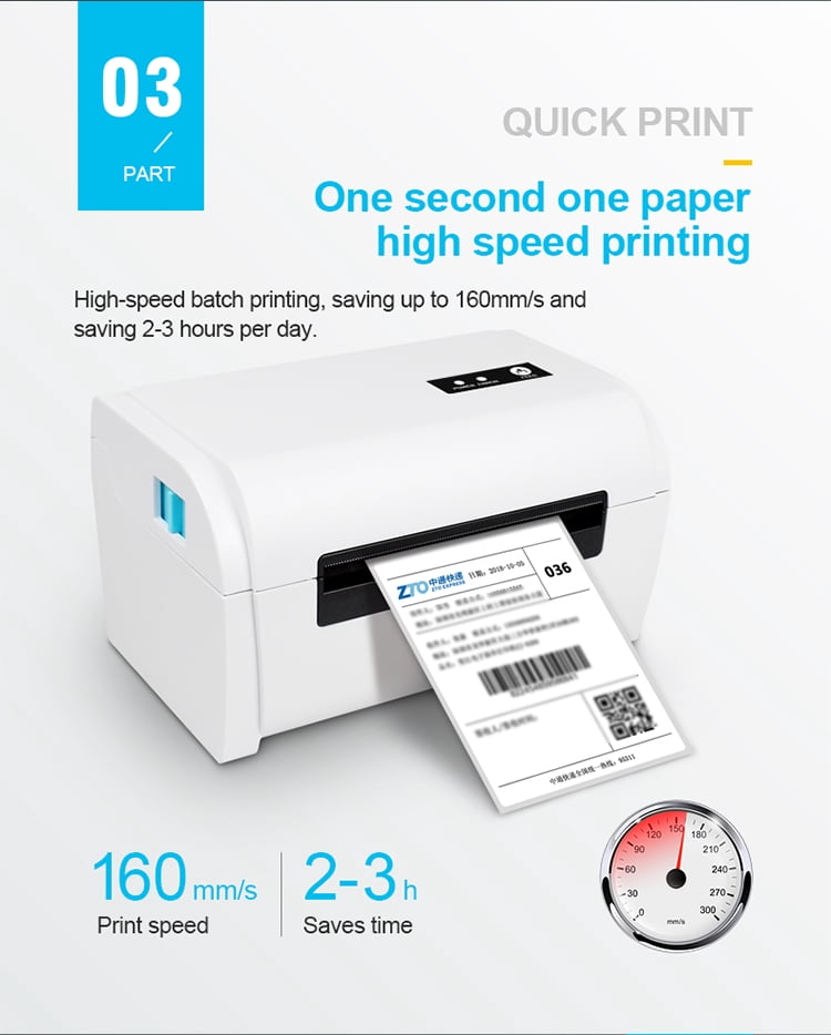 SIHAO Bluetooth Thermal Shipping Label Printer, 4x6in Portable Thermal Address Label Printer for Shipping Packages, Compatible with iPhone,Android,Windows,Mac,Chromebook