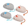 thumbnail image 3 of Plush Mouse Toys for Cats Assorted and Chew Toy to Keep Indoor Cats Active and Happy 4pcs, 3 of 4