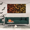 thumbnail image 2 of Picia Orange Lightning Pattern Party Banner, Festive Decoration, Holiday Banner, Celebration Decor, Event Banner, Reusable Party Banner-Small, 2 of 8