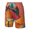 thumbnail image 4 of Pofeuu Hip Hummingbird In Jacket Prin Men's Swim Trunks Quick Dry Bathing Suit Swimming Board Shorts Mesh Lining Beach Swimwear-XX-Large, 4 of 6