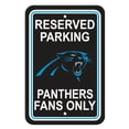 thumbnail image 1 of Carolina Panthers Panneau de Stationnement en Plastique - Stationnement Réservé, 1 of 2