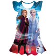 thumbnail image 1 of Disney Frozen Elsa vestido 3D estampado niñas vestido Casual lindo cumpleaños fiesta verano Elsa princesa comodidad princesa Dress7T Gao Jinjia LED, 1 of 2