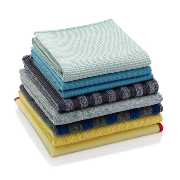 ECloth Home Cleaning Set, Microfiber Cleaning Cloths, Assorted Colors