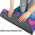 thumbnail image 3 of Pink Blue Tie Dye Flower Pattern Hot Yoga Mat Towel Non Slip for Hot Yoga - Quick-Drying Yoga Mat Cover with 4 Corner Pockets with Travel Bag - Hot Yoga Towel Non Slip 70"x26", 3 of 6