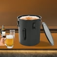 thumbnail image 6 of Black Carbon Steel 30x33cm Six Gallon Oil Drum With Filter Screen Four Lock Waste Oil Collection Drum Kitchen Oil Storage Drum, 6 of 10