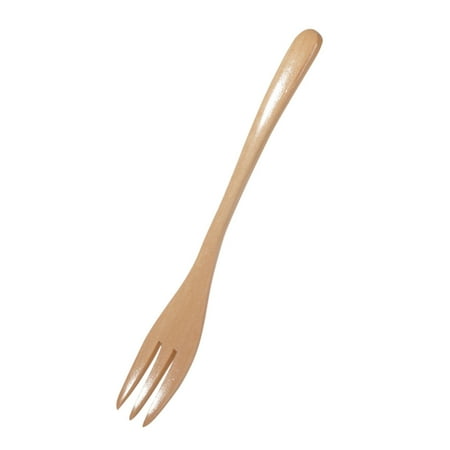 

Mnycxen Wooden Spoon Fork Bamboo Kitchen Cooking Utensil Tools Soup-Teaspoon Tableware Kitchen Dining Bar