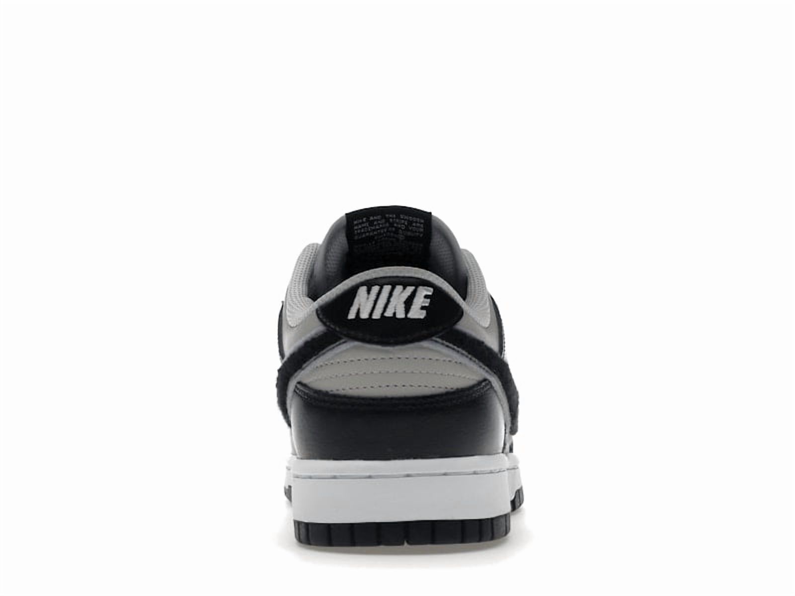 Nike Men's Dunk Low Chenille Swoosh Black Grey Shoes, from StockX
