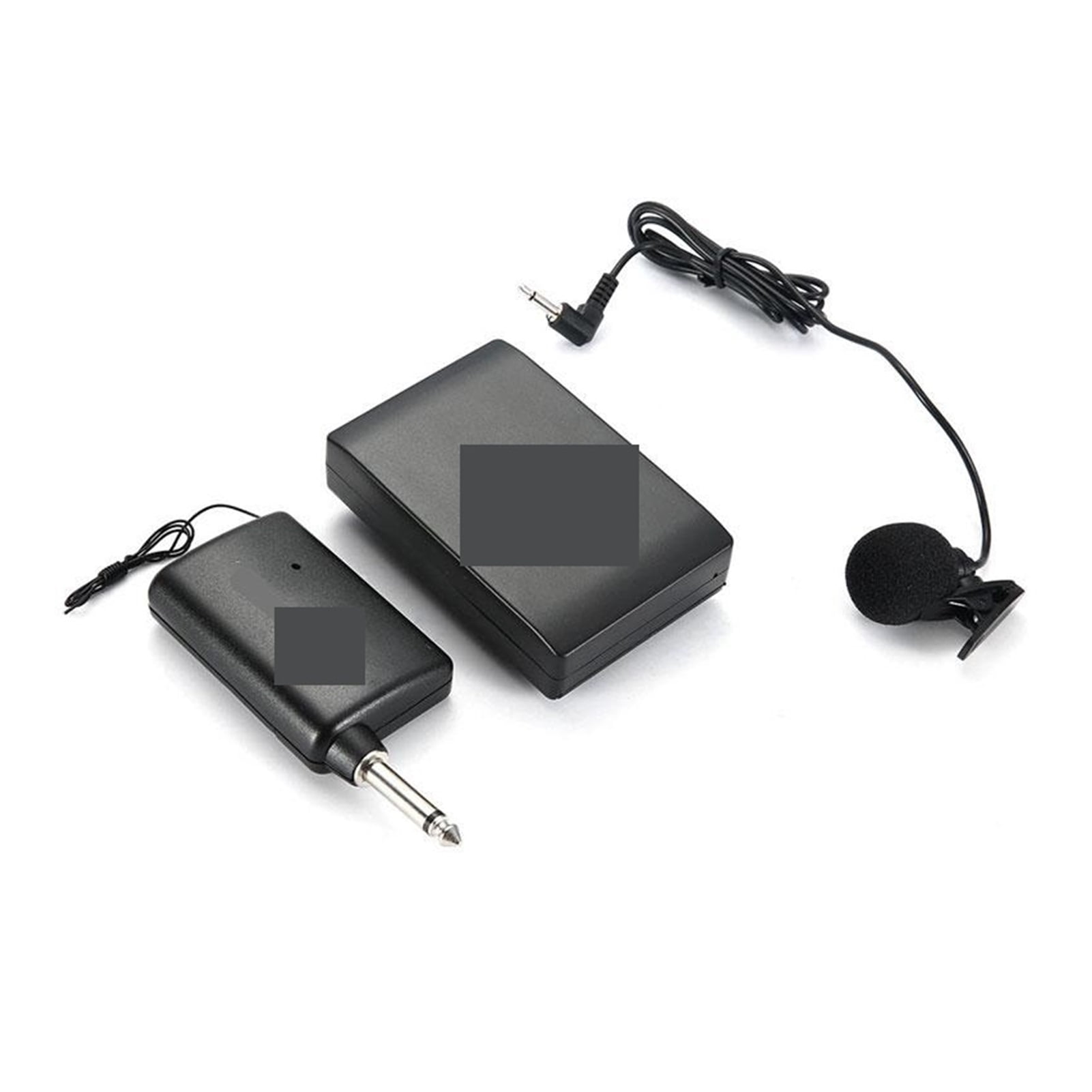 Wireless Microphone Collar Clip-on Portable Neck Mic with Fm Transmitter Receiver Lapel Clip Mic Microphone for Teacher Meeting