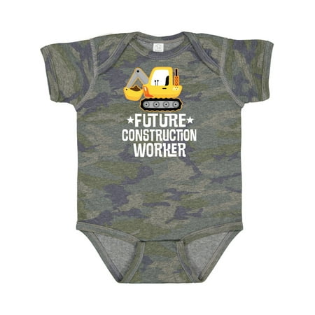 

Inktastic Future Construction Worker Shovel Truck Gift Baby Boy Bodysuit