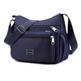thumbnail image 2 of Women’s Crossbody Bag,RFID Purses for Women Fabric Nylon Multi Pocket Crossbody Bag Ladies Travel Handbag/Navy Blue, 2 of 8