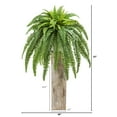 thumbnail image 2 of Nearly Natural 23” Boston Fern Artificial Plant in Sand Colored Planter, 2 of 2