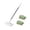 E, variant on Flat Mop with 20 Reusable Washable Pads, 360° Rotating Head, Stainless Steel Long Handle for Wet and Dry Floor Cleaning