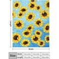 thumbnail image 2 of Sunflower Blanket Plush Lightweight Soft Flannel Fleece Throw Blankets Bedding for Bed Sofa Couch Living Room 60"X50", 2 of 6