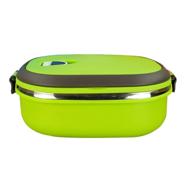 Ounissouiy Caja de almuerzo con aislamiento térmico, contenedor de comida elegante para comida y salud, para comida campestre al aire libre Mostrada Rectángulo una sola capa