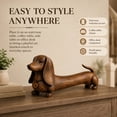 thumbnail image 5 of Dachshund Figurine Vintage Style Dog Statue For Entryway Coffee Table Desk Shelf Home Office Decorative Ornament, 5 of 7