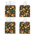 thumbnail image 2 of Naloa Forest Squirrel Tissue Box CoverLeather Tissue Holder Square Facial Tissue Case Facial Paper Organizer Dispenser for Bathroom, Vanity Countertop, Tabletop, Car, 2 of 8