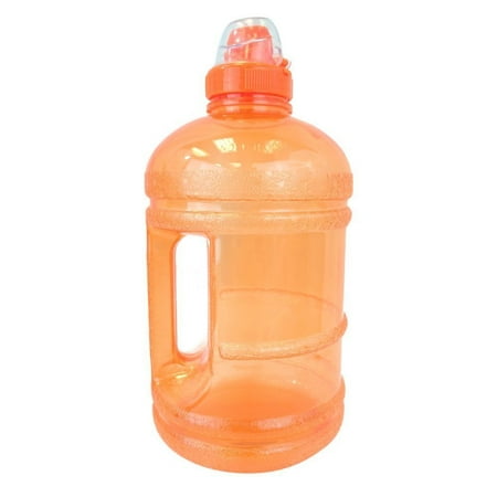 - 1/2 Gallon (64 oz.) BPA FREE Plastic Water Bottle w/ 48mm Twist Cap