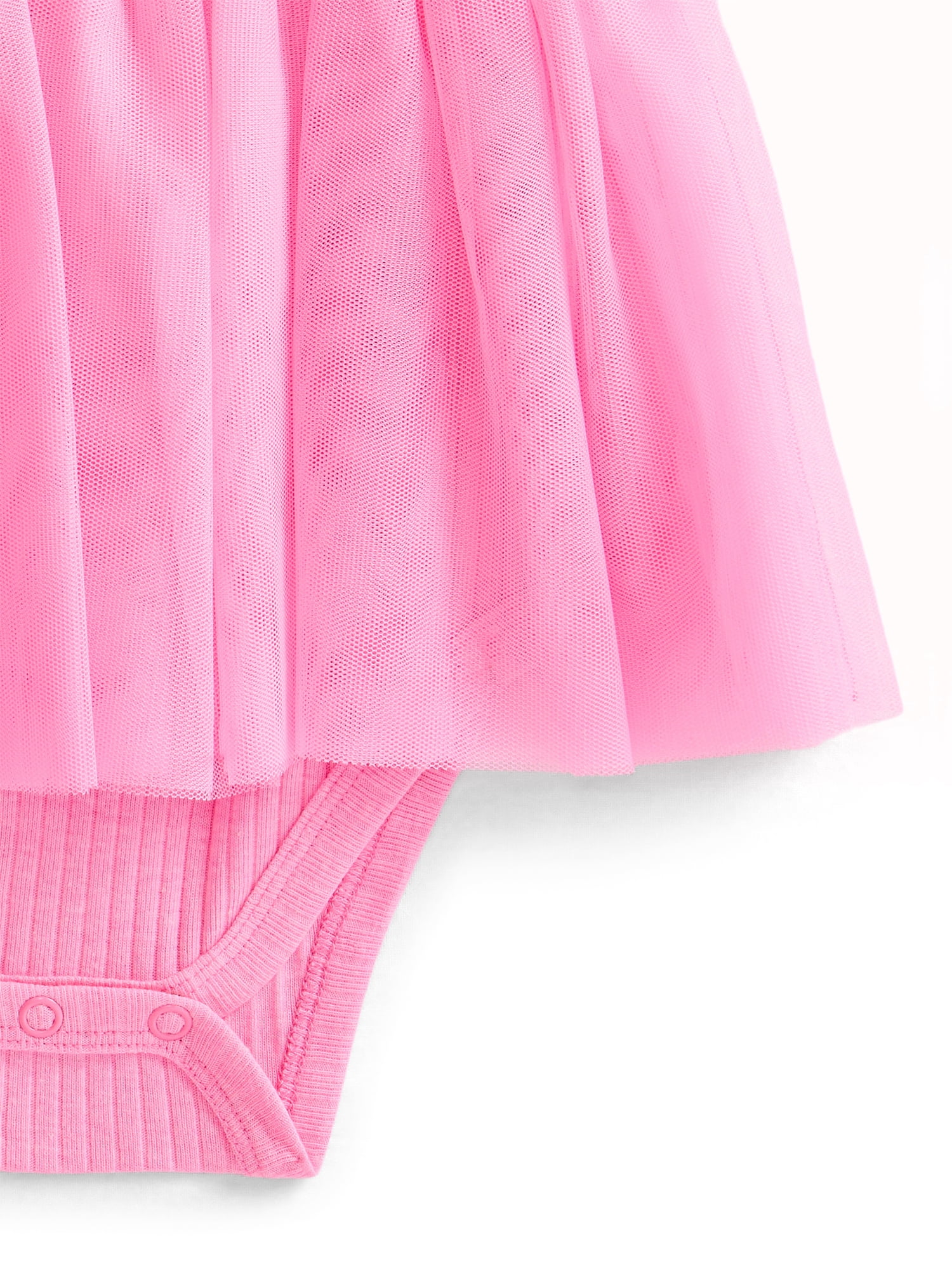 Wonder Nation Baby Girls Tutu Bodysuit Dress, Sizes 0/3M-24M