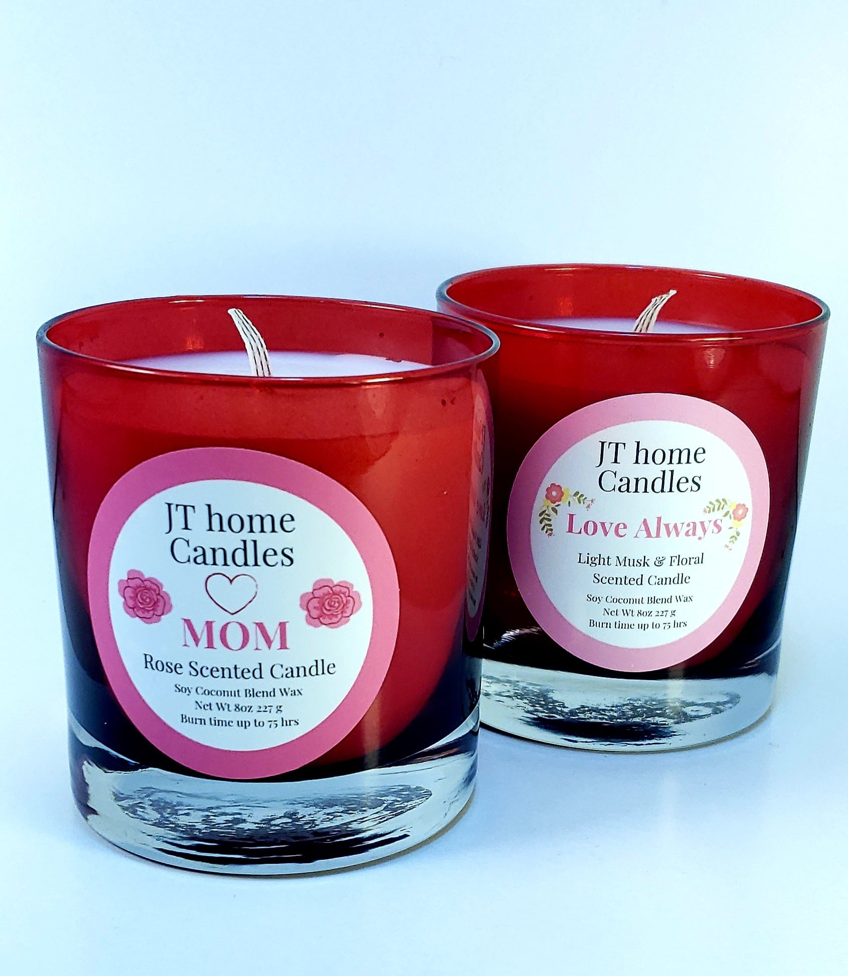 Rose Candle Set Mother's Day Candle Set Gift Box,Scented soy candle Set Vegan Candle Colorful Candle