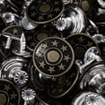 thumbnail image 2 of ULTNICE 50pcs 17mm Stars Matte Jean Tack Buttons Kit (Army Green), 2 of 9