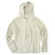 Women's Hooded Cable Knit Sweater