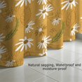 thumbnail image 5 of 72x72 Inch Fabric Shower Curtain Waterproof Polyester, Daisy Floral Print, 5 of 6