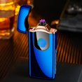 thumbnail image 3 of Dosaele Fingerprint Induction Lighter  USB Rechargeable Plasma Lighter  Battery Powered Flameless Cigarette Lighter  Fashionable Alloy Windproof Lighter, 3 of 6